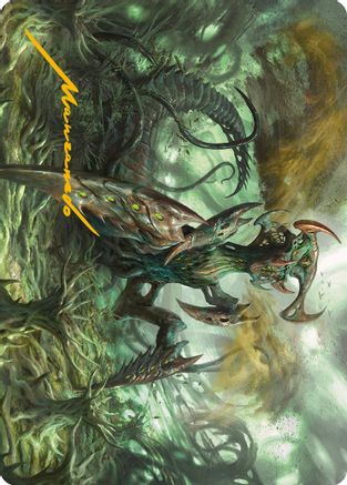 Zopandrel, Hunger Dominus Art Card (Gold-Stamped Signature) (ASONE-044) [Art Series: Phyrexia: All Will Be One]
