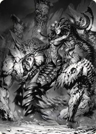 Vraska, Betrayal's Sting Art Card (ASONE-072) [Art Series: Phyrexia: All Will Be One]