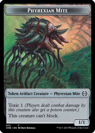 Phyrexian Mite (012) // Drone Double-Sided Token (ONE-12 // 8) [Phyrexia: All Will Be One]