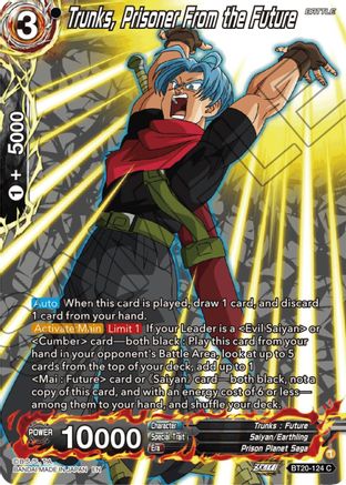 Trunks, Prisoner From the Future (Silver Foil) (BT20-124) [Power Absorbed]