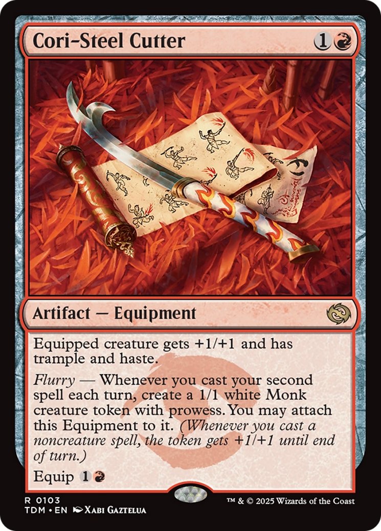 Cori-Steel Cutter (TDM-103) [Tarkir: Dragonstorm] Foil