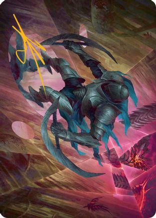 Xerex Strobe-Knight Art Card(Gold-Stamped Signature) (ASMOM-020) [Art Series: March of the Machine]