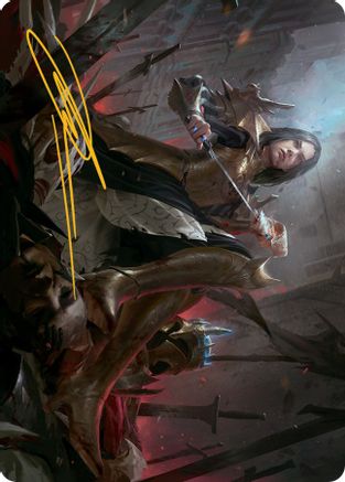 Marchesa, Resolute Monarch Art Card (25/81) (Gold-Stamped Signature) (ASMOM-025) [Art Series: March of the Machine]