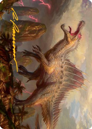 Etali, Primal Conqueror Art Card (Gold-Stamped Signature) (ASMOM-031) [Art Series: March of the Machine]