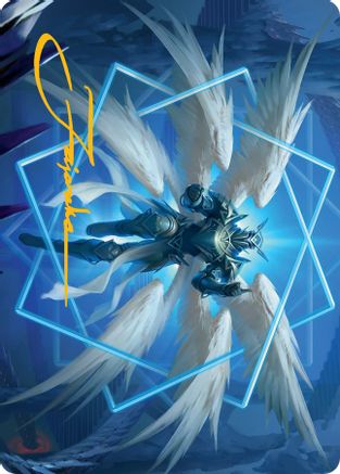 Vertex Paladin Art Card (Gold-Stamped Signature) (ASMOM-048) [Art Series: March of the Machine]