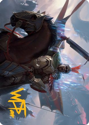 Marshal of Zhalfir Art Card (Gold-Stamped Signature) (ASMOM-050) [Art Series: March of the Machine]