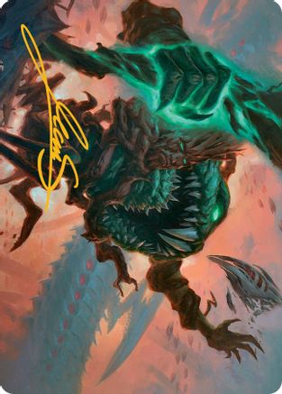 Yargle and Multani Art Card (Gold-Stamped Signature) (ASMOM-053) [Art Series: March of the Machine]