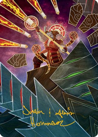 Quintorius, Loremaster Art Card (63/81) (Gold-Stamped Signature) (ASMOM-063) [Art Series: March of the Machine]