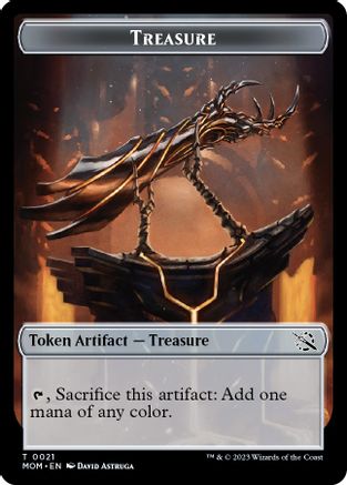 Treasure (0021) // Kraken Double-Sided Token (MOM-21 // 4) [March of the Machine] Foil