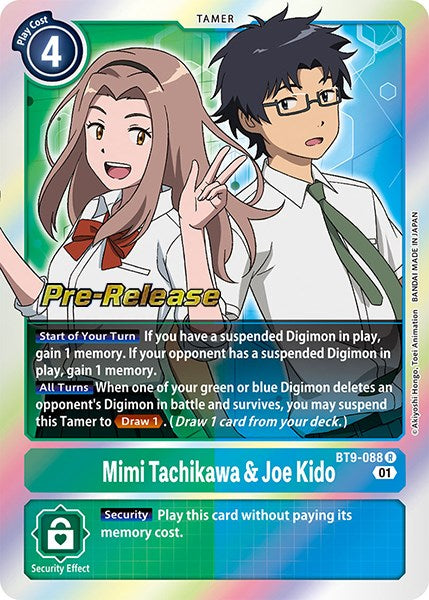 Mimi Tachikawa & Joe Kido [BT9-088] [X Record Pre-Release Promos]