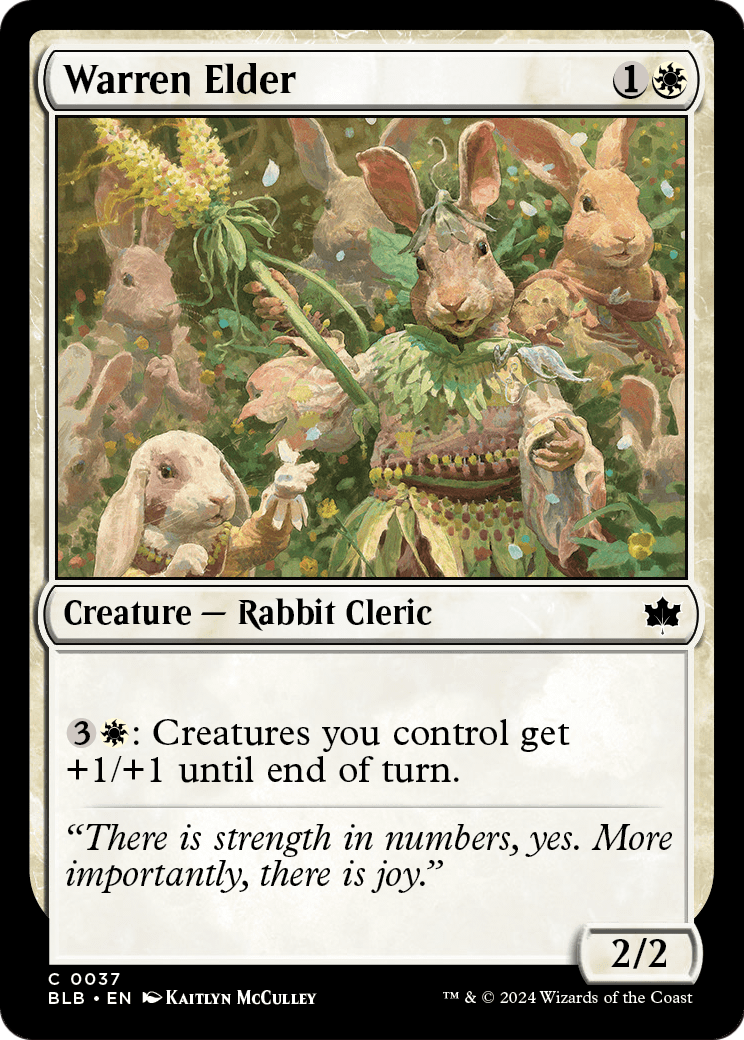 Warren Elder (BLB-037) [Bloomburrow] Foil
