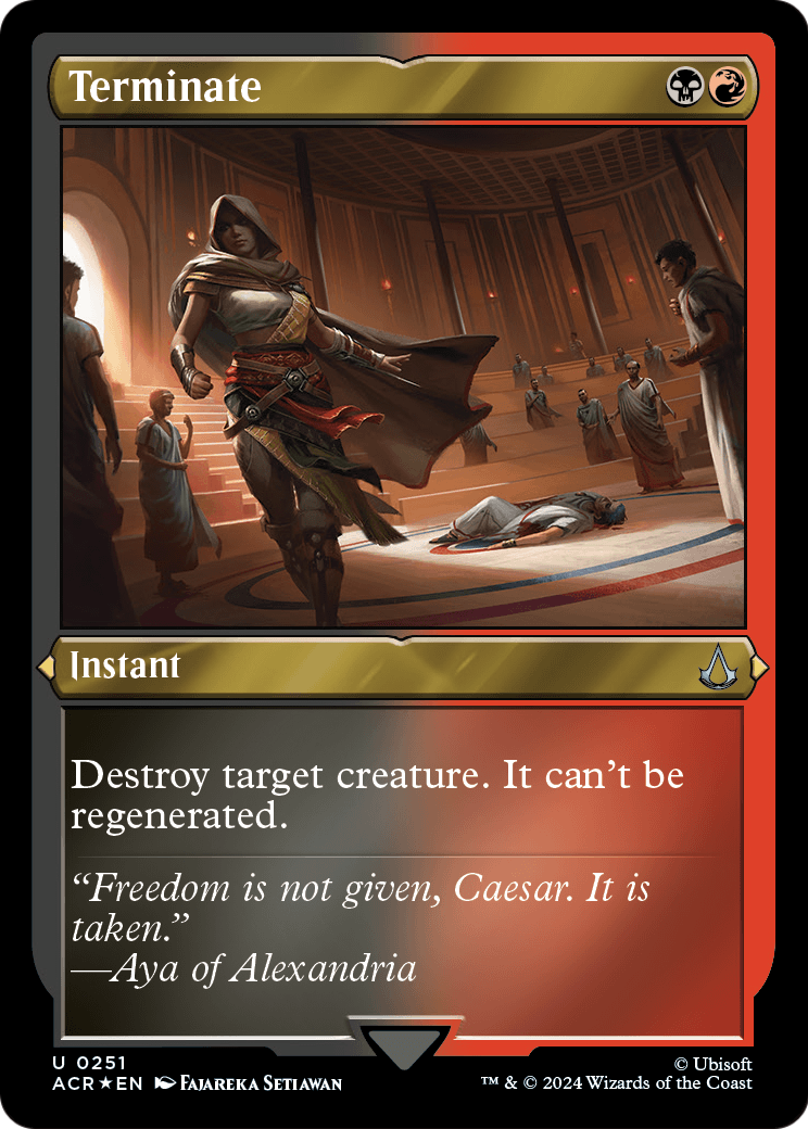Terminate (Foil Etched) (ACR-251) [Assassin's Creed] Foil
