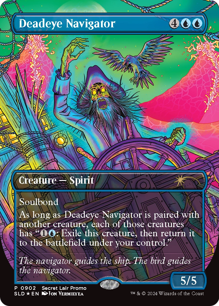 Deadeye Navigator (Rainbow Foil) (SLD-902) (Borderless) [Secret Lair Drop] Foil