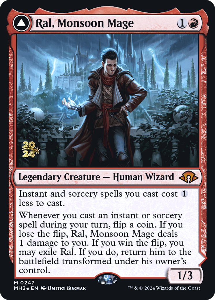 Ral, Monsoon Mage (PRE-247) [Modern Horizons 3 Promos] Foil