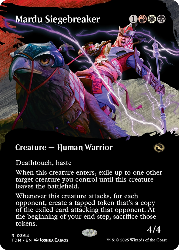 Mardu Siegebreaker (Borderless) (TDM-364) (Showcase) [Tarkir: Dragonstorm] Foil