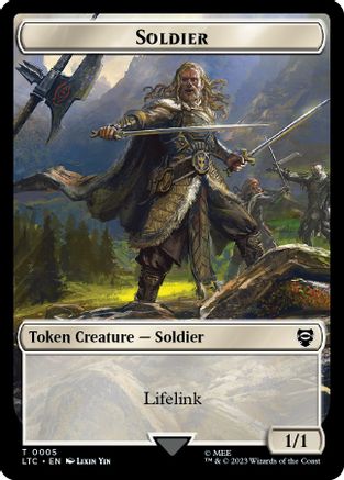 Soldier // Food (0010) Double-Sided Token (LTC-5 // 10) [Commander: The Lord of the Rings: Tales of Middle-earth]