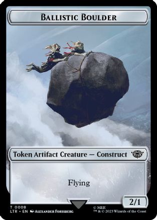 Ballistic Boulder // Food (0009) Double-Sided Token (LTR-8 // 9) [The Lord of the Rings: Tales of Middle-earth] Foil