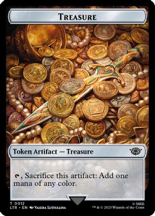 Treasure // Food (0009) Double-Sided Token (LTR-12 // 9) [The Lord of the Rings: Tales of Middle-earth]