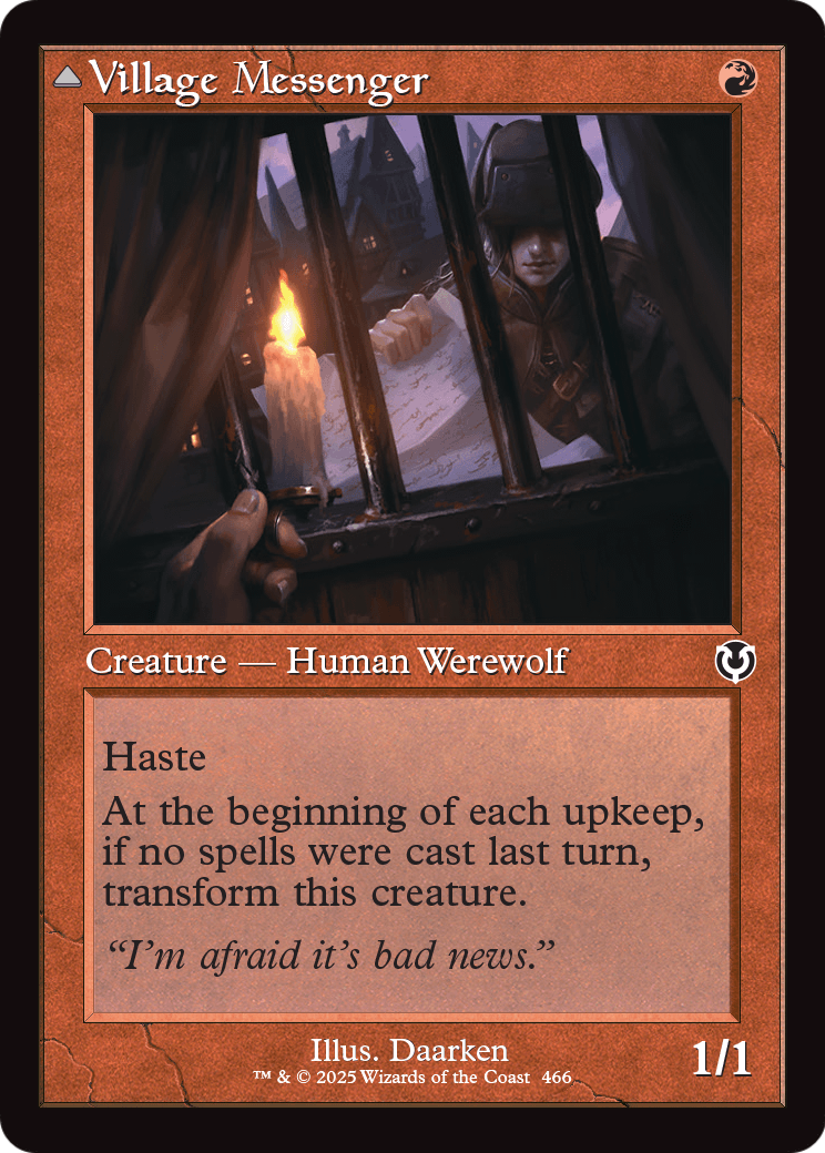 Village Messenger (Retro Frame) (INR-466) [Innistrad Remastered] Foil