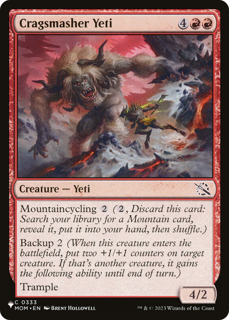 Cragsmasher Yeti (LIST-0333) [The List]