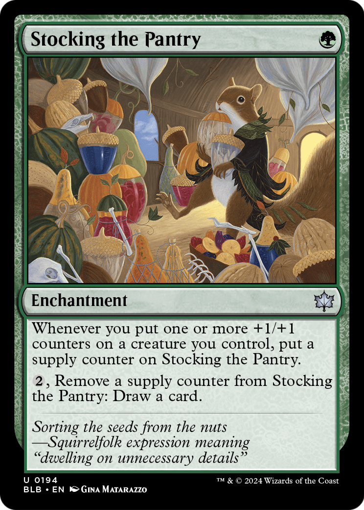 Stocking the Pantry (BLB-194) [Bloomburrow] Foil