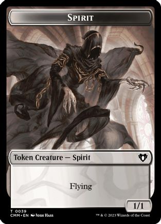 Spirit (0039) // Goblin Double-Sided Token (CMM-39 // 27) [Commander Masters] Foil