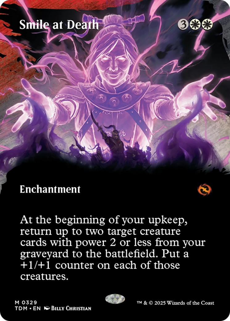 Smile at Death (Borderless) (TDM-329) (Showcase) [Tarkir: Dragonstorm]