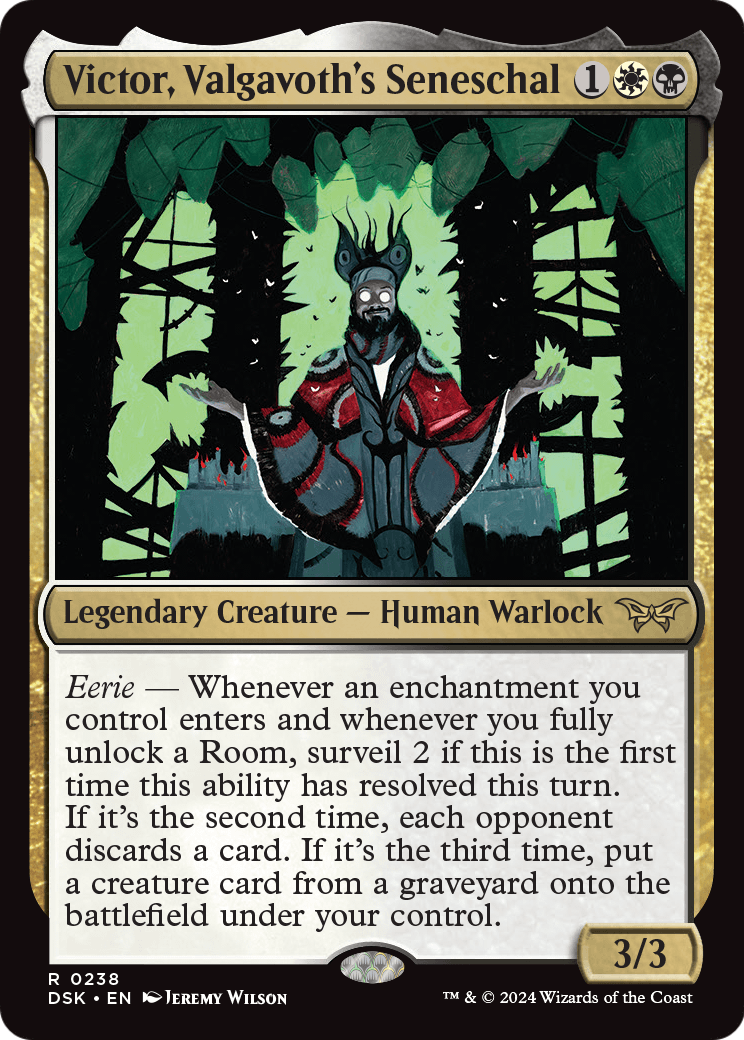 Victor, Valgavoth's Seneschal (DSK-238) [Duskmourn: House of Horror]