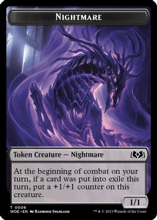Nightmare Token (WOE-006) [Wilds of Eldraine]