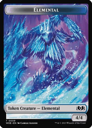 Elemental // Food (0012) Double-Sided Token (WOE-9 // 12) [Wilds of Eldraine] Foil
