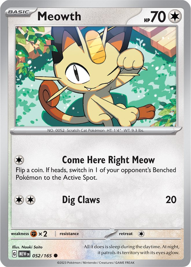 Meowth (052/165) [Scarlet & Violet 151]