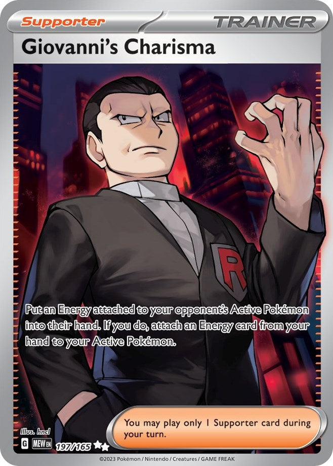 Giovanni's Charisma (197/165) [Scarlet & Violet 151]