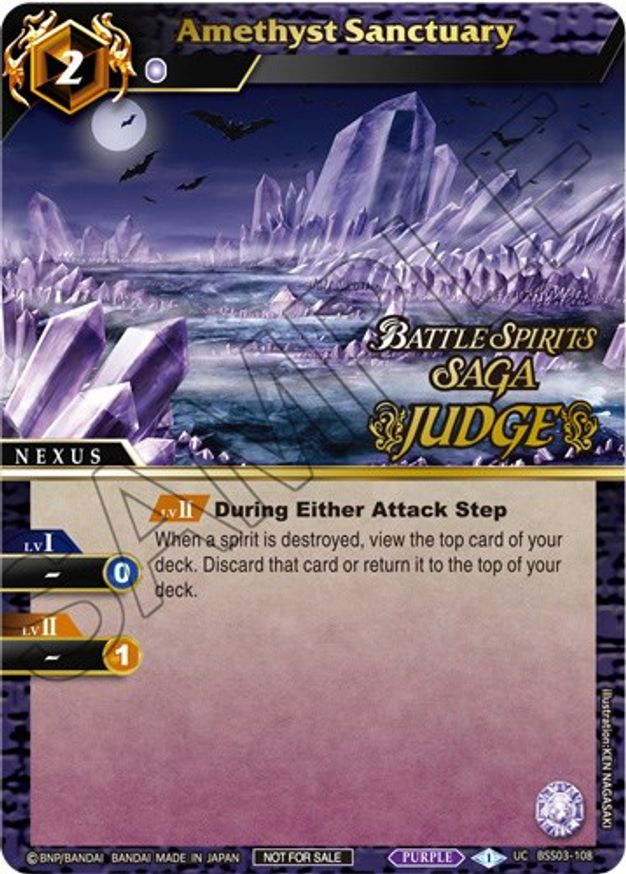 Amethyst Sanctuary (Judge Pack Vol. 3) (BSS03-108) [Launch & Event Promos]