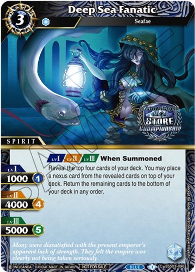 Deep Sea Fanatic (Championship Pack 2023 Vol. 3) (BSS03-096) [Launch & Event Promos]