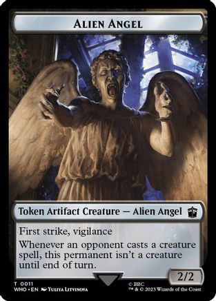 Alien Angel // Dinosaur Double-Sided Token (WHO-11 // 20) [Universes Beyond: Doctor Who] Foil