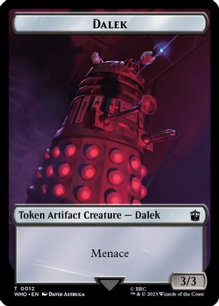 Dalek // Treasure (0031) Double-Sided Token (WHO-12 // 31) [Universes Beyond: Doctor Who] Foil