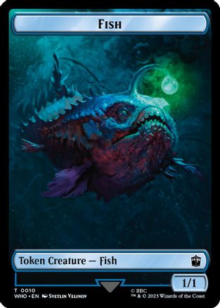Fish // Food (0026) Double-Sided Token (WHO-10 // 26) [Universes Beyond: Doctor Who] Foil