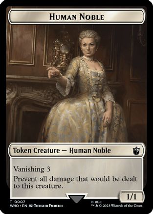 Human Noble // Mark of the Rani Double-Sided Token (WHO-7 // 15) [Universes Beyond: Doctor Who] Foil