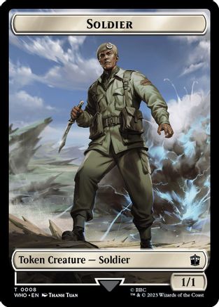 Soldier // Mutant Double-Sided Token (WHO-8 // 18) [Universes Beyond: Doctor Who]