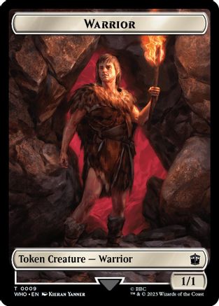 Warrior // Treasure (0029) Double-Sided Token (WHO-9 // 29) [Universes Beyond: Doctor Who] Foil