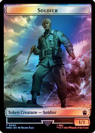 Soldier // Osgood, Operation Double Double-Sided Token (Surge Foil) (WHO-40 // 64) [Universes Beyond: Doctor Who] Foil