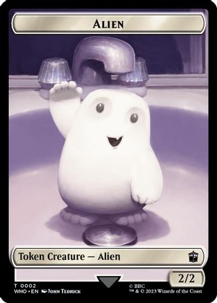 Alien // Food (0025) Double-Sided Token (WHO-2 // 25) [Universes Beyond: Doctor Who] Foil