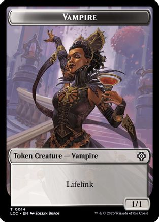 Vampire (0014) // Vampire Demon Double-Sided Token (LCC-14 // 15) [Commander: The Lost Caverns of Ixalan]