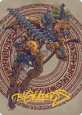Sovereign Okinec Ahau Art Card (Gold-Stamped Signature) (ASLCI-053) [Art Series: The Lost Caverns of Ixalan]