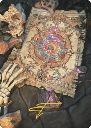 Map Token Art Card (Gold-Stamped Signature) (ASLCI-068) [Art Series: The Lost Caverns of Ixalan]