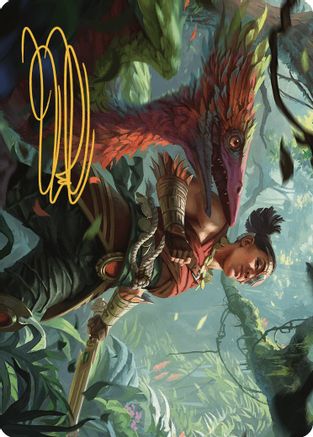 Wayta, Trainer Prodigy Art Card (Gold-Stamped Signature) (ASLCI-071) [Art Series: The Lost Caverns of Ixalan]