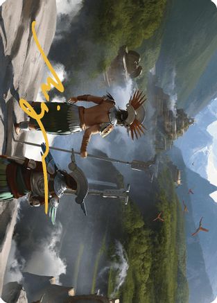 Glimpse the Core Art Card (Gold-Stamped Signature) (ASLCI-025) [Art Series: The Lost Caverns of Ixalan]