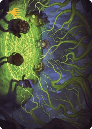 Growing Rites of Itlimoc Art Card (Gold-Stamped Planeswalker Symbol) (ASLCI-026) [Art Series: The Lost Caverns of Ixalan]
