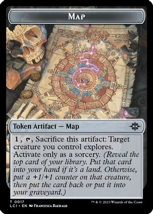 Map // Fungus Double-Sided Token (LCI-17 // 7) [The Lost Caverns of Ixalan] Foil