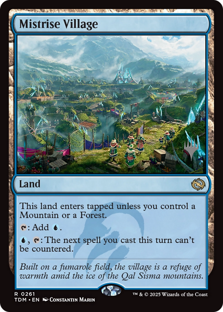 Mistrise Village (PPTDM-261) [Promo Pack: Tarkir: Dragonstorm]